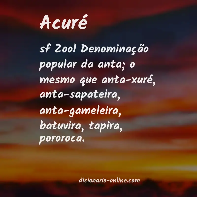 Significado de acuré