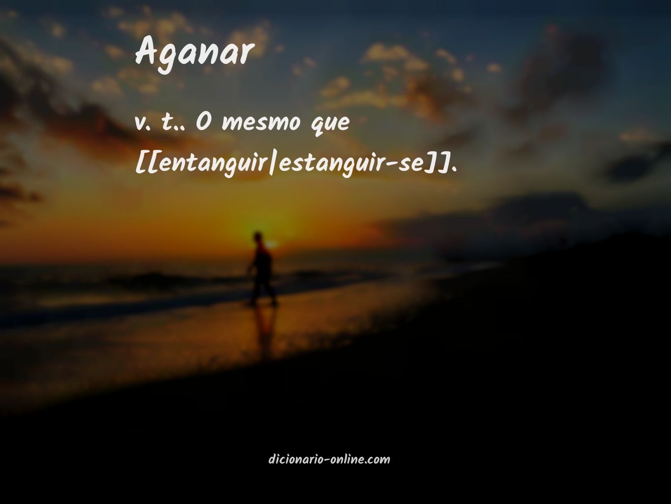 Significado de aganar