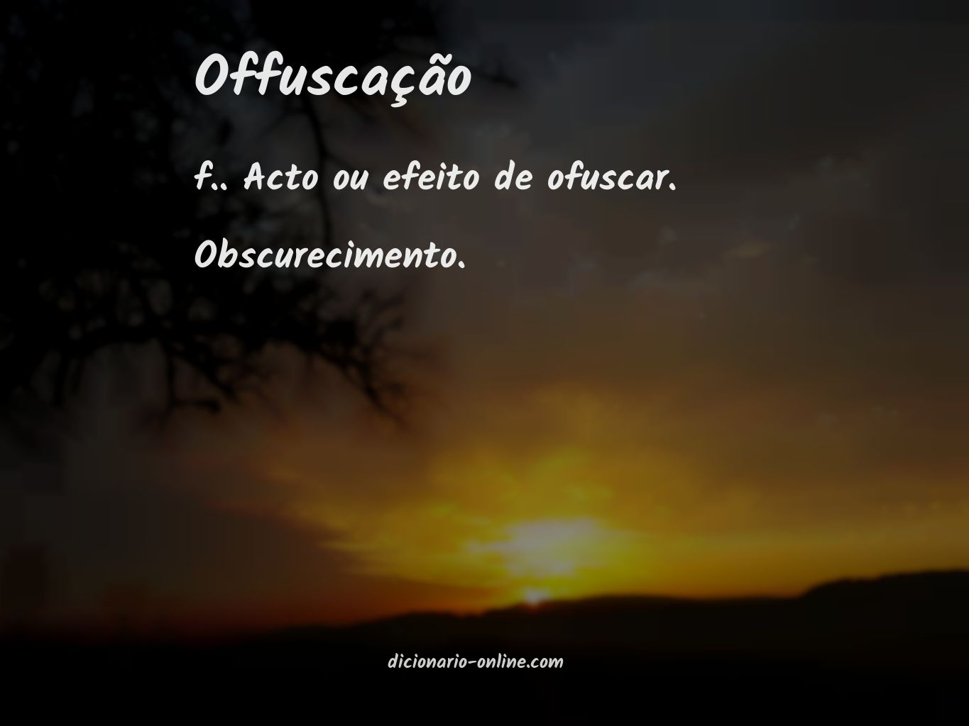 Significado de offuscação