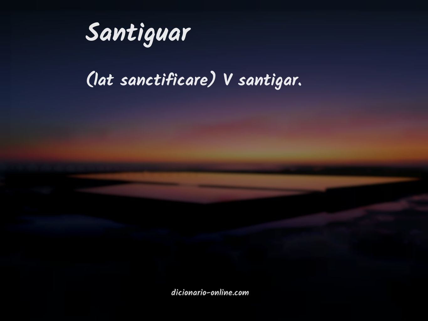 Significado de santiguar