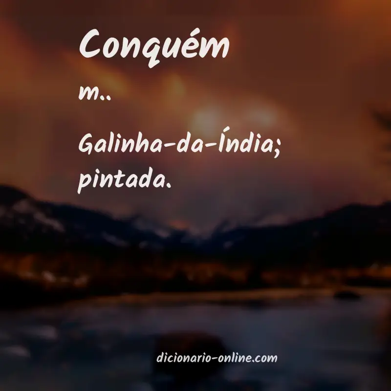 Significado de conquém