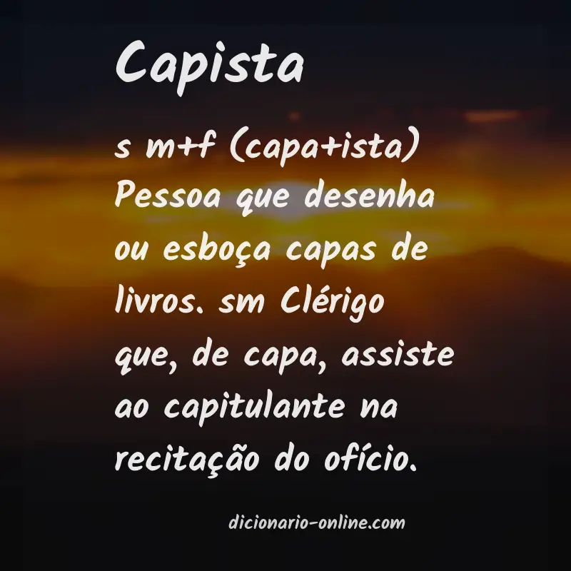 Significado de capista