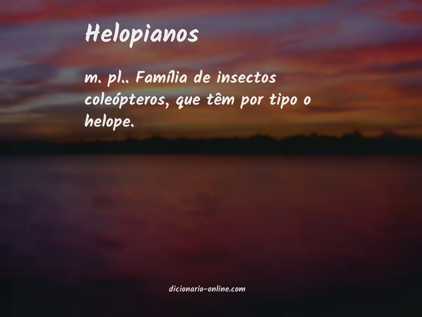 Significado de helopianos