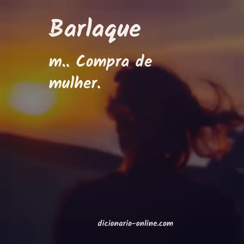Significado de barlaque