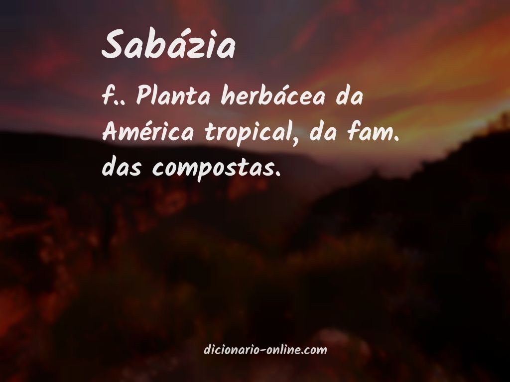 Significado de sabázia