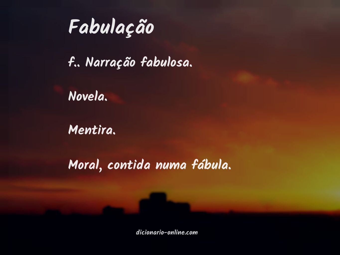 Significado de fabulação