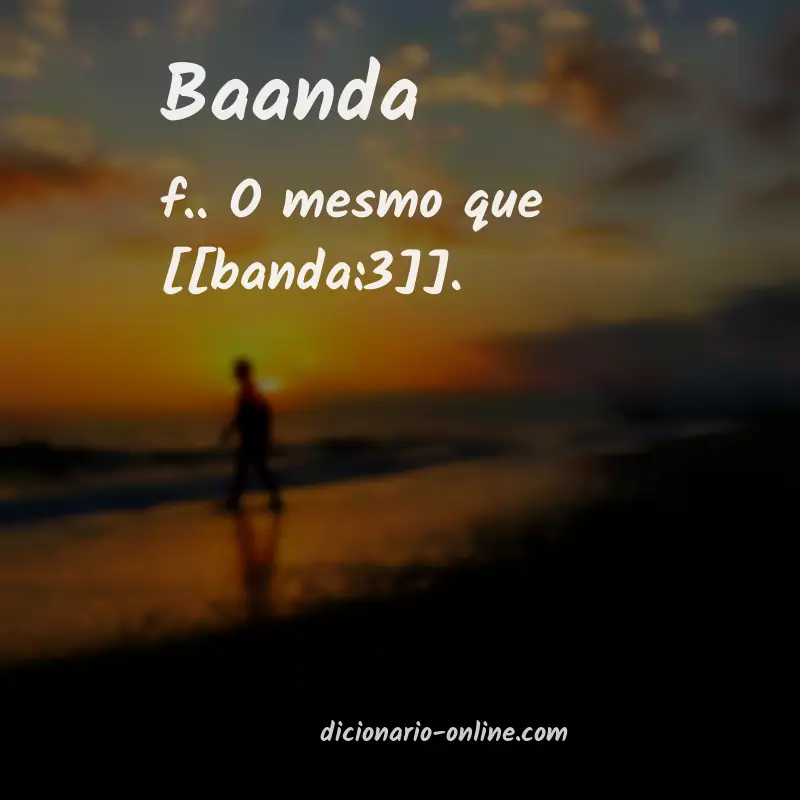 Significado de baanda