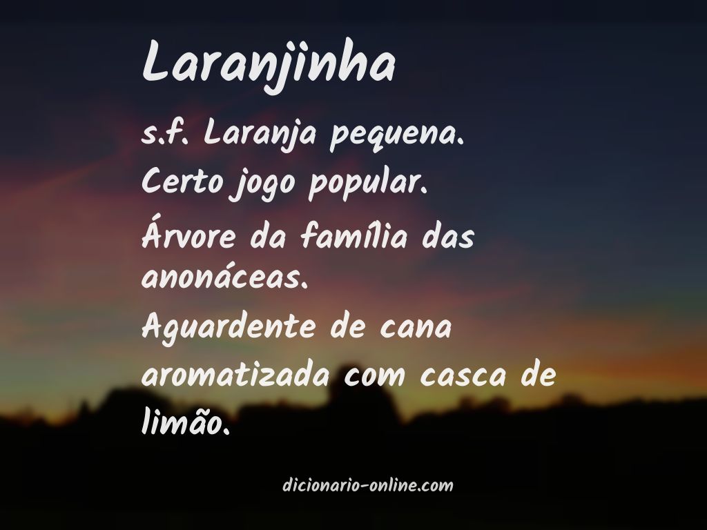 Significado de laranjinha