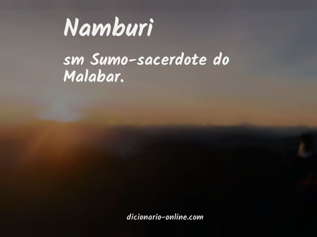 Significado de namburi