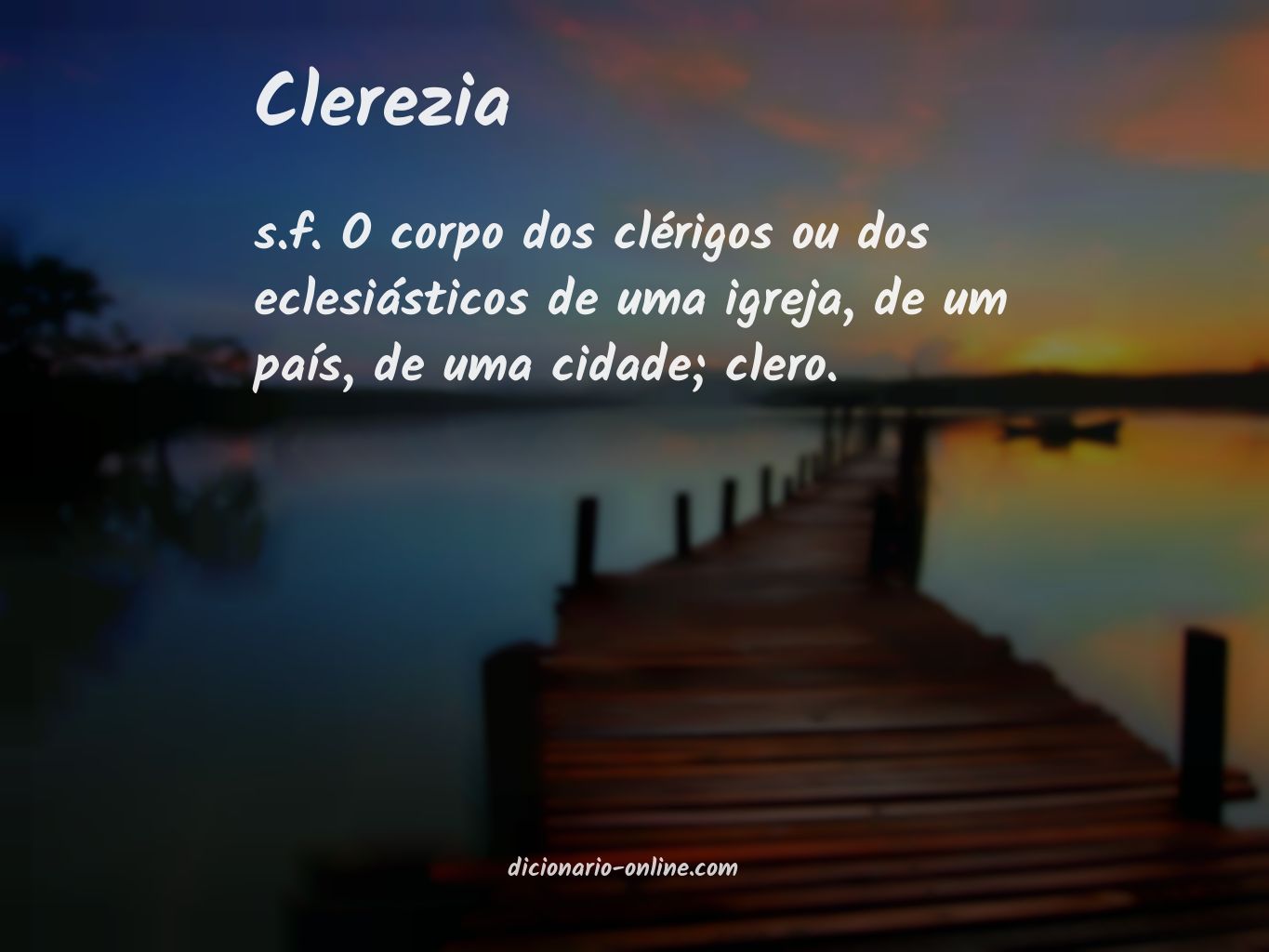 Significado de clerezia