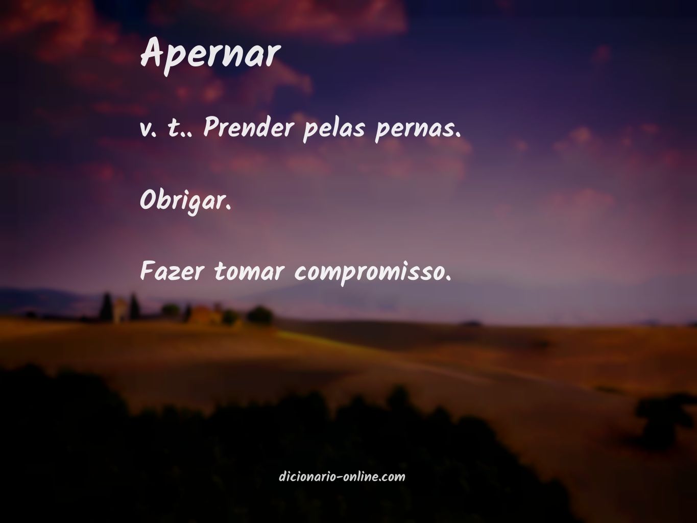 Significado de apernar