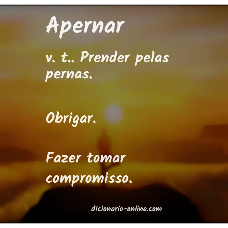 Significado de apernar