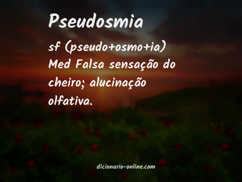 Significado de pseudosmia