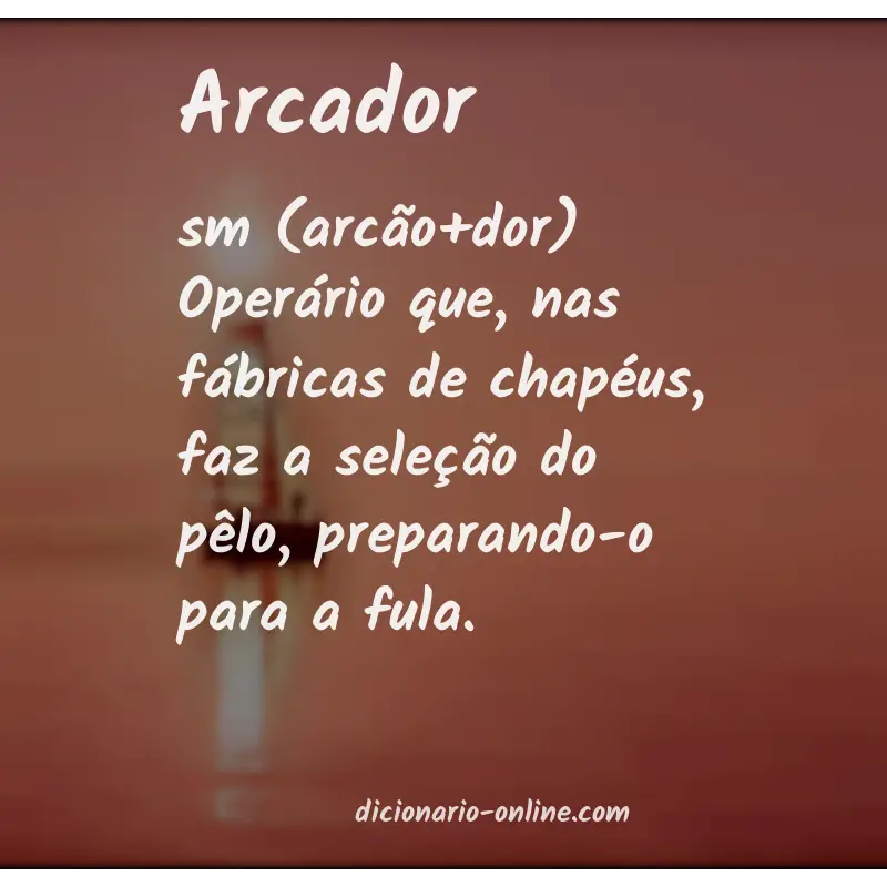 Significado de arcador