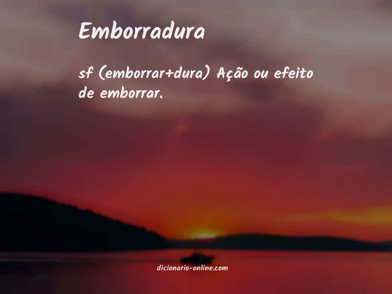 Significado de emborradura