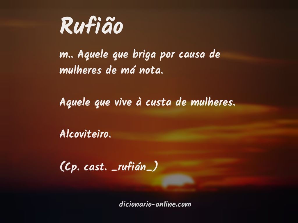 Significado de rufião