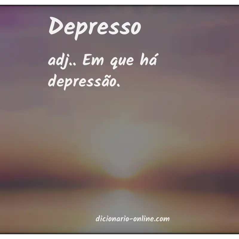 Significado de depresso