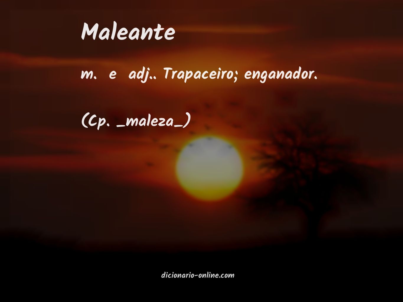 Significado de maleante