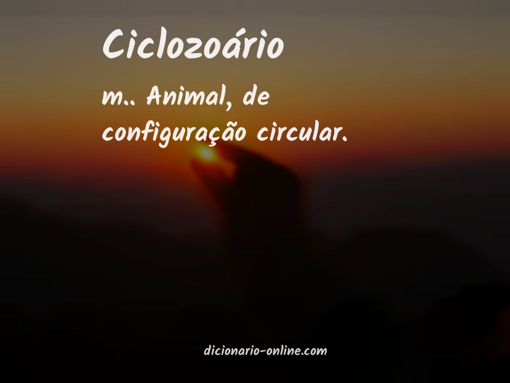 Significado de ciclozoário