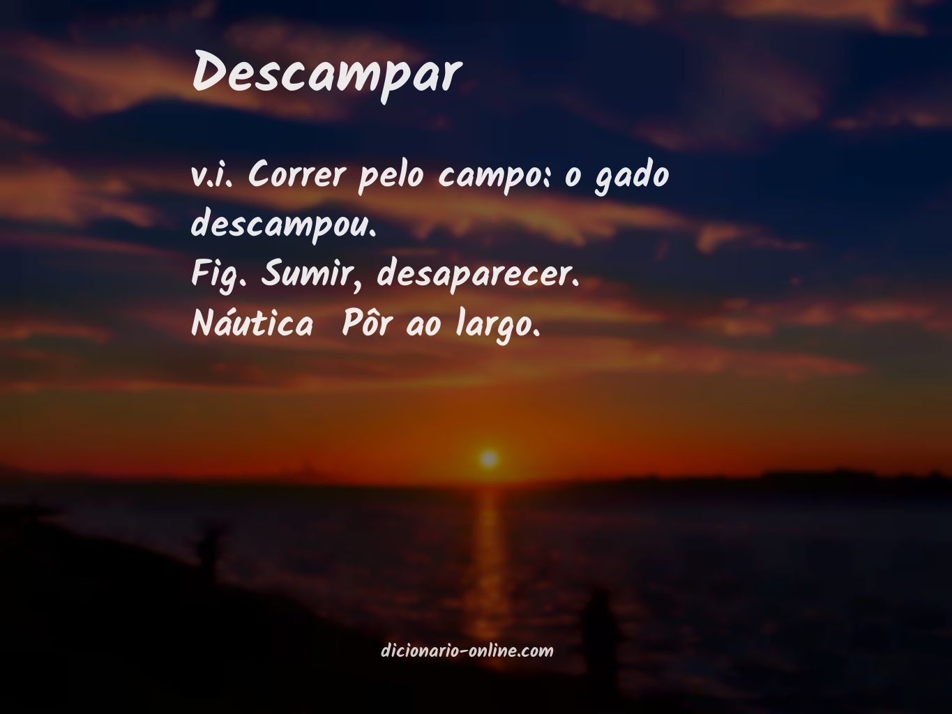 Significado de descampar