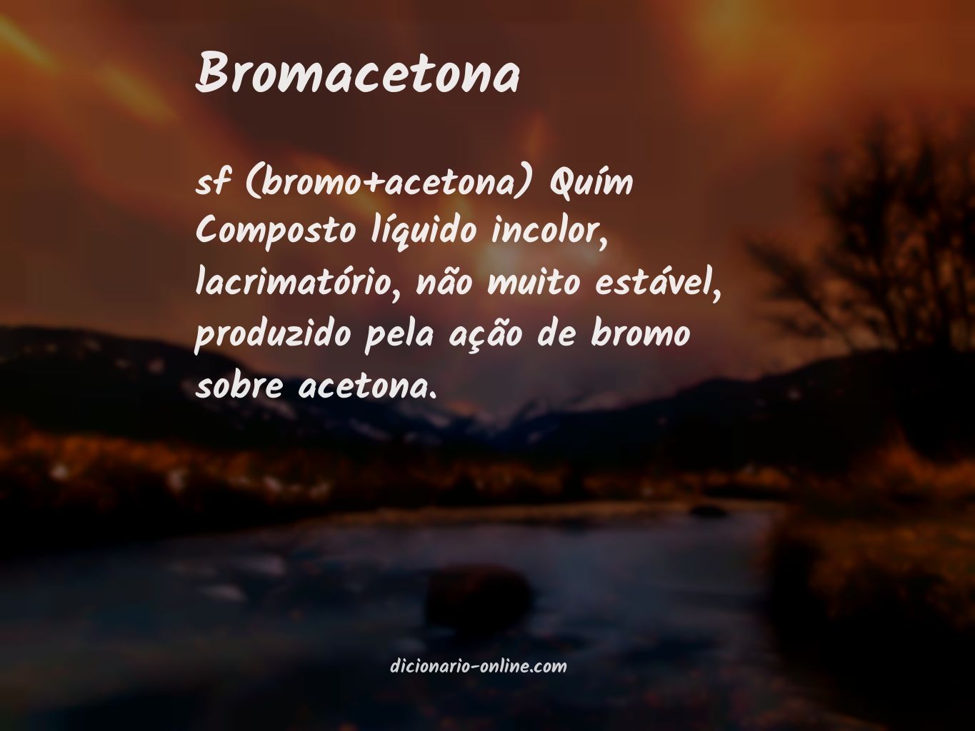 Significado de bromacetona