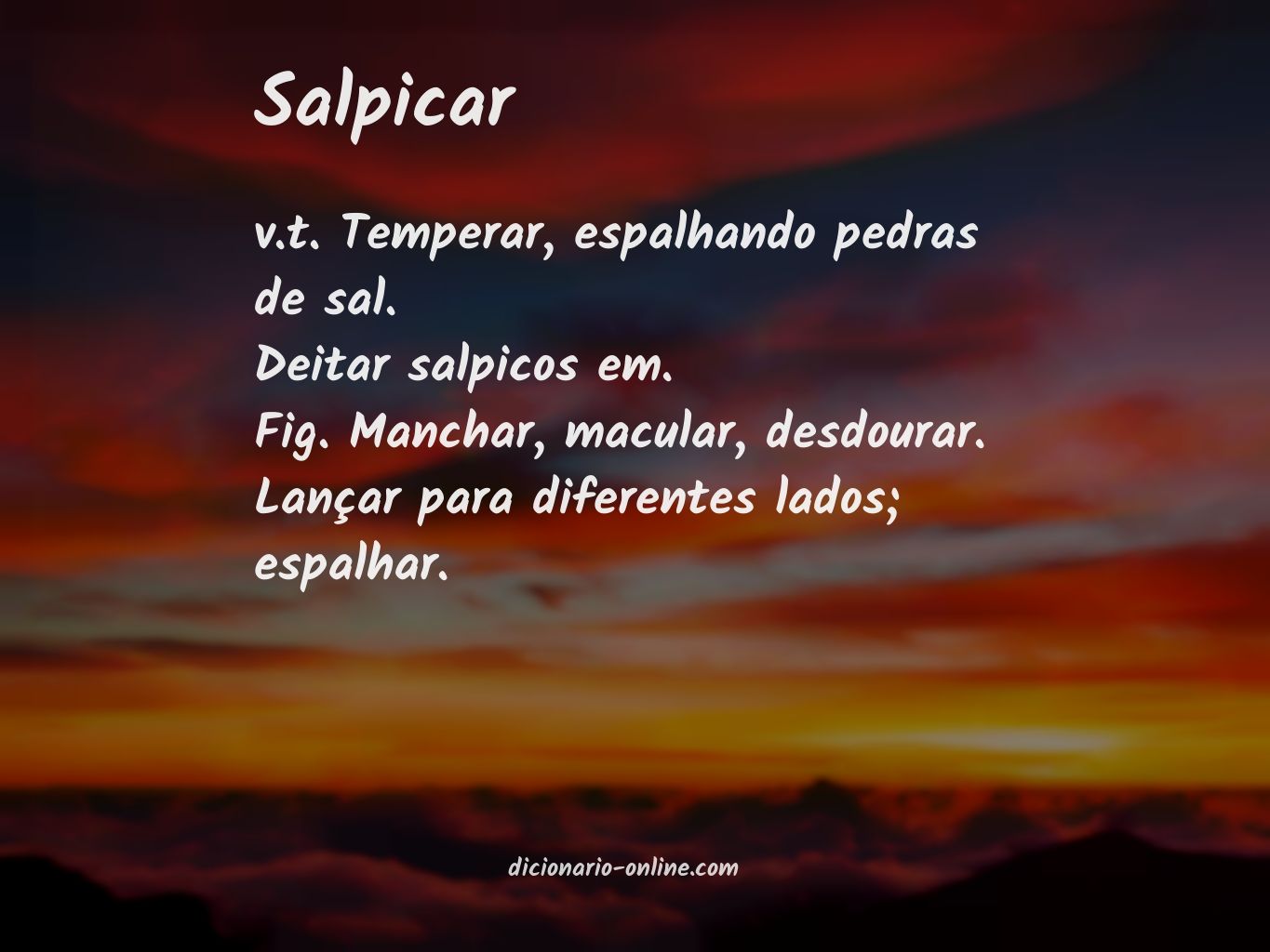 Significado de salpicar