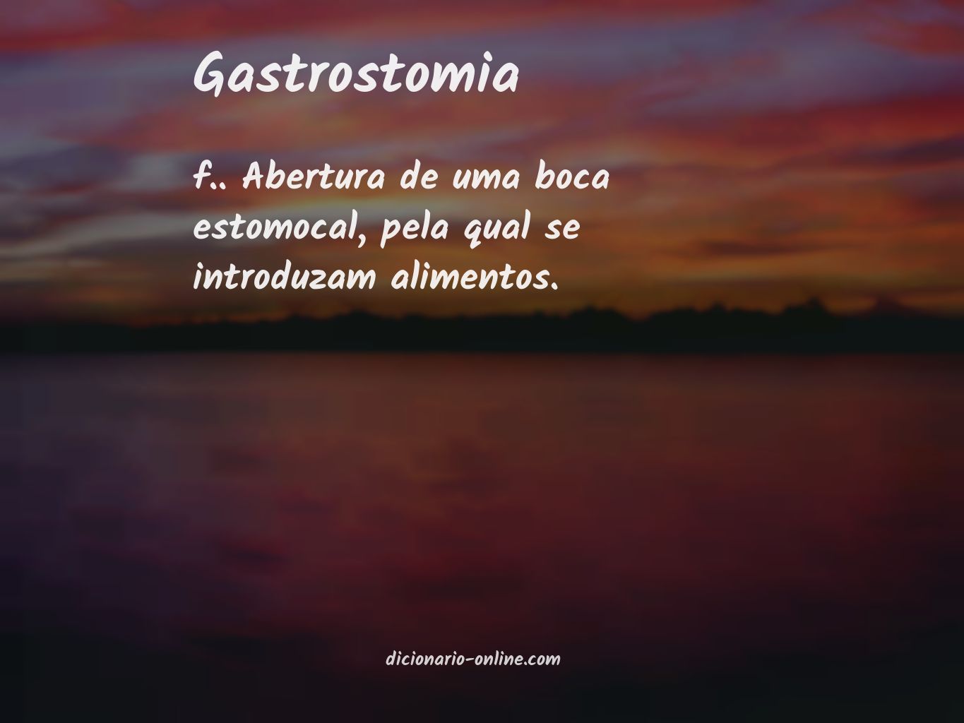 Significado de gastrostomia