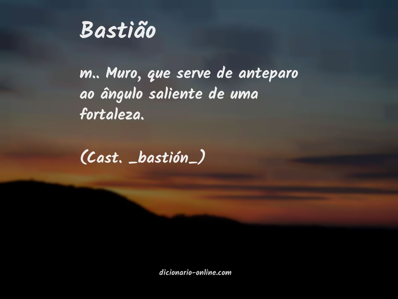 Significado de bastião