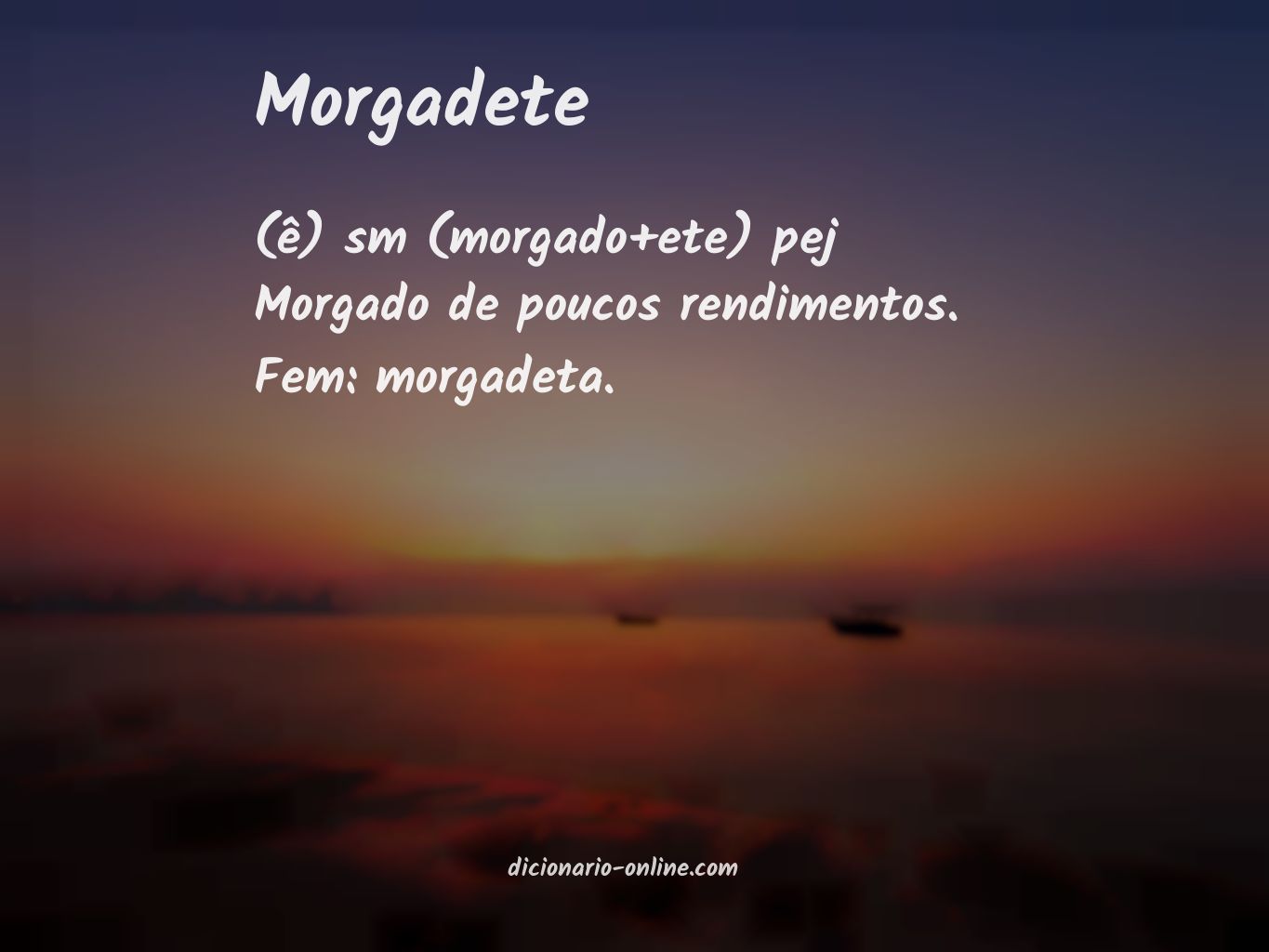 Significado de morgadete