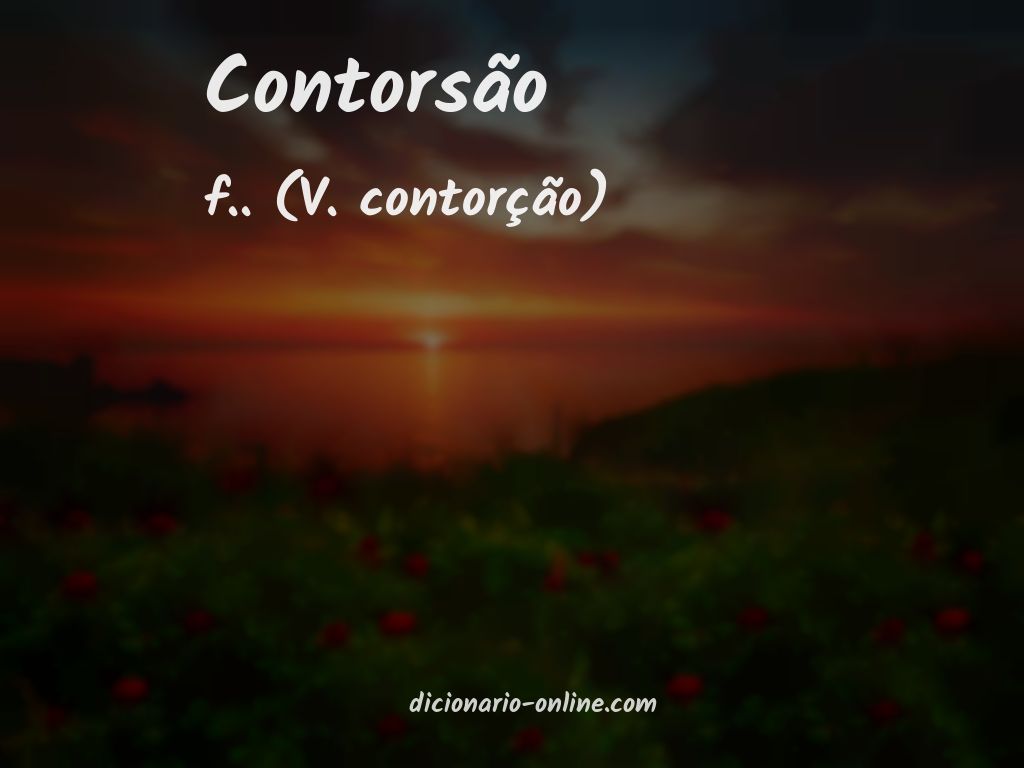 Significado de contorsão