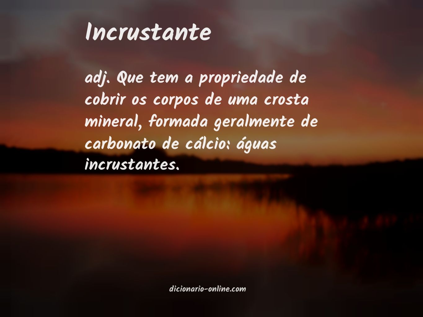 Significado de incrustante