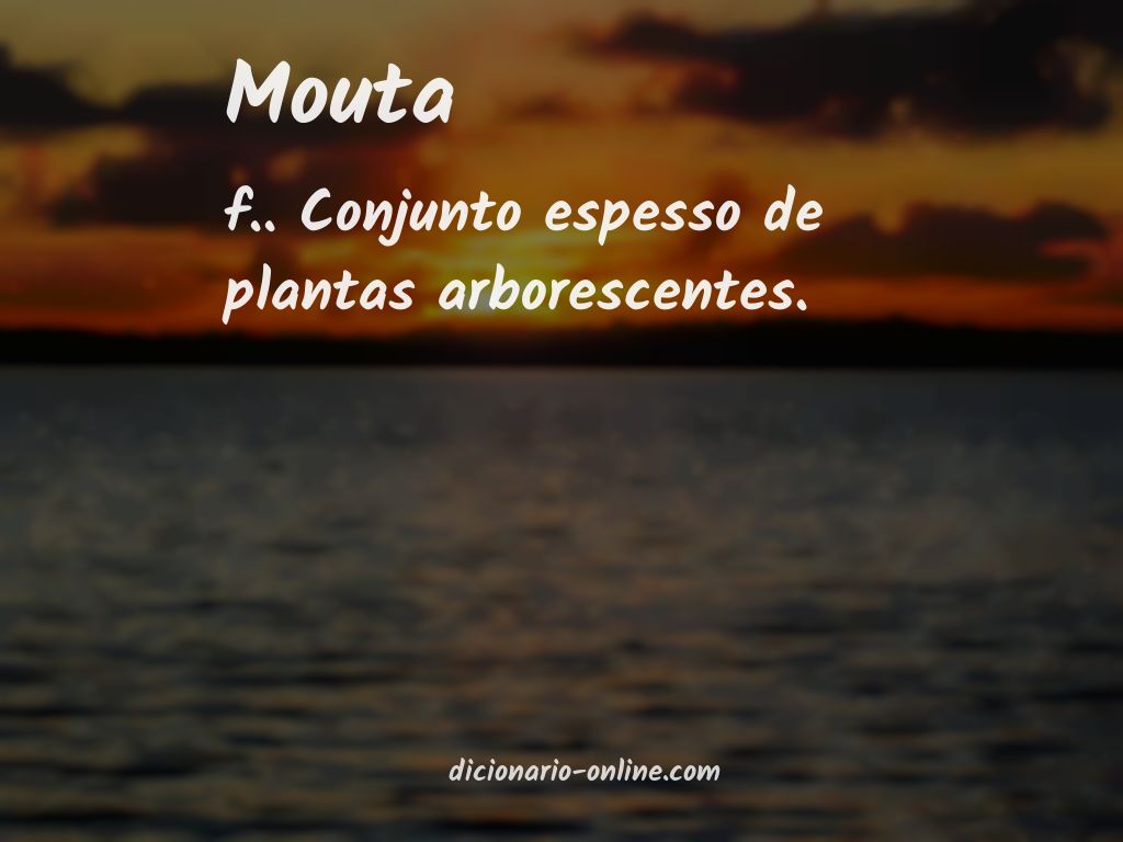 Significado de mouta