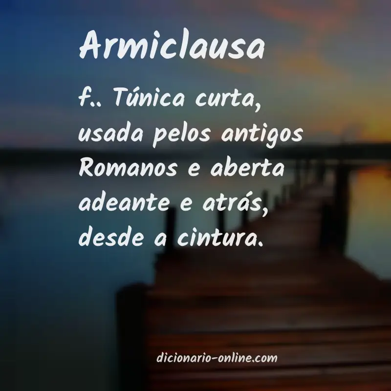 Significado de armiclausa