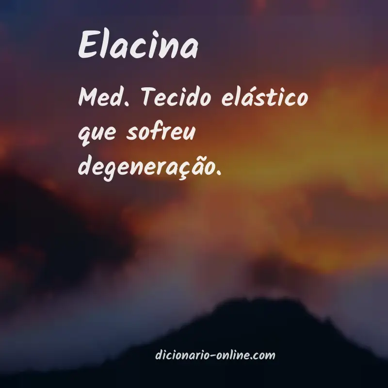 Significado de elacina