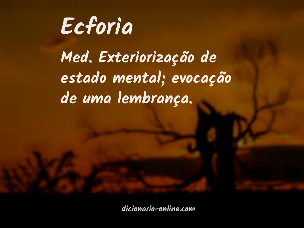 Significado de ecforia