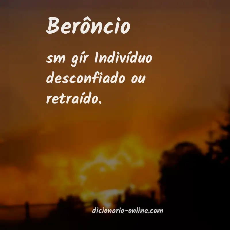 Significado de berôncio