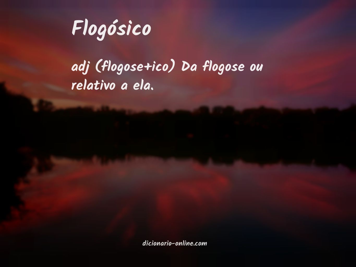 Significado de flogósico