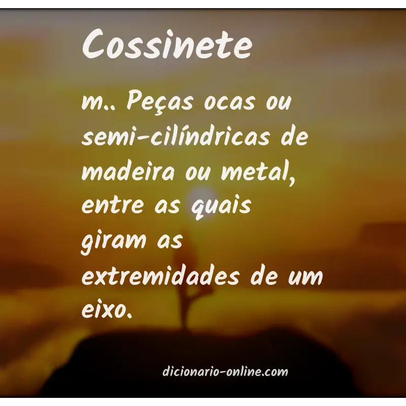 Significado de cossinete