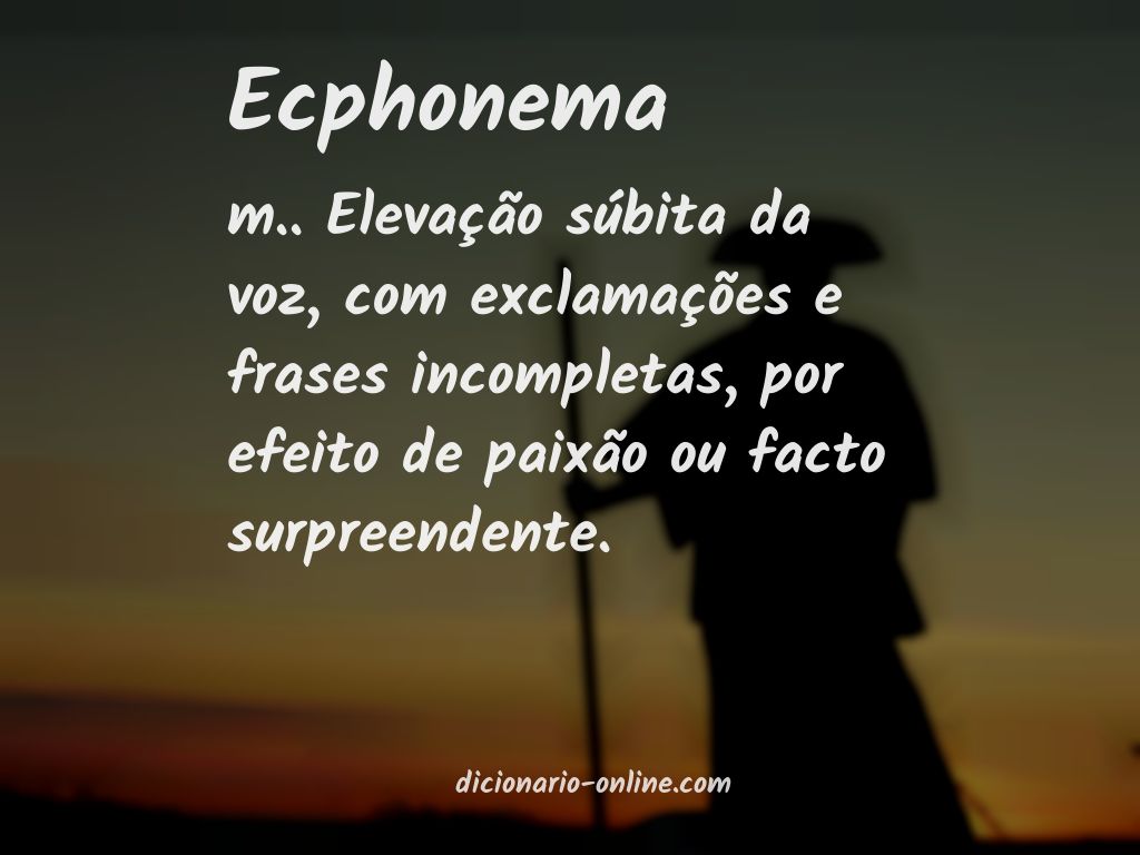 Significado de ecphonema