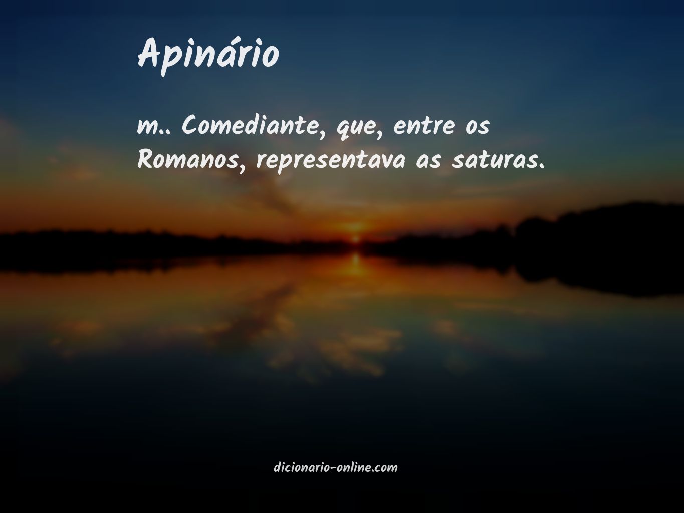 Significado de apinário