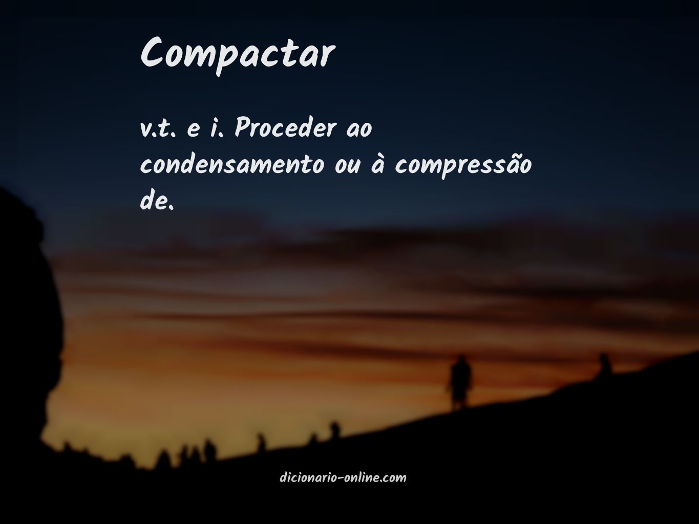 Significado de compactar