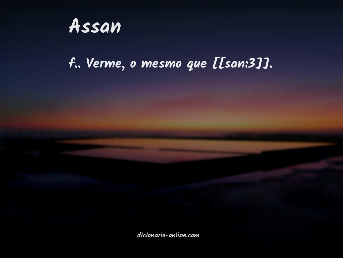 Significado de assan