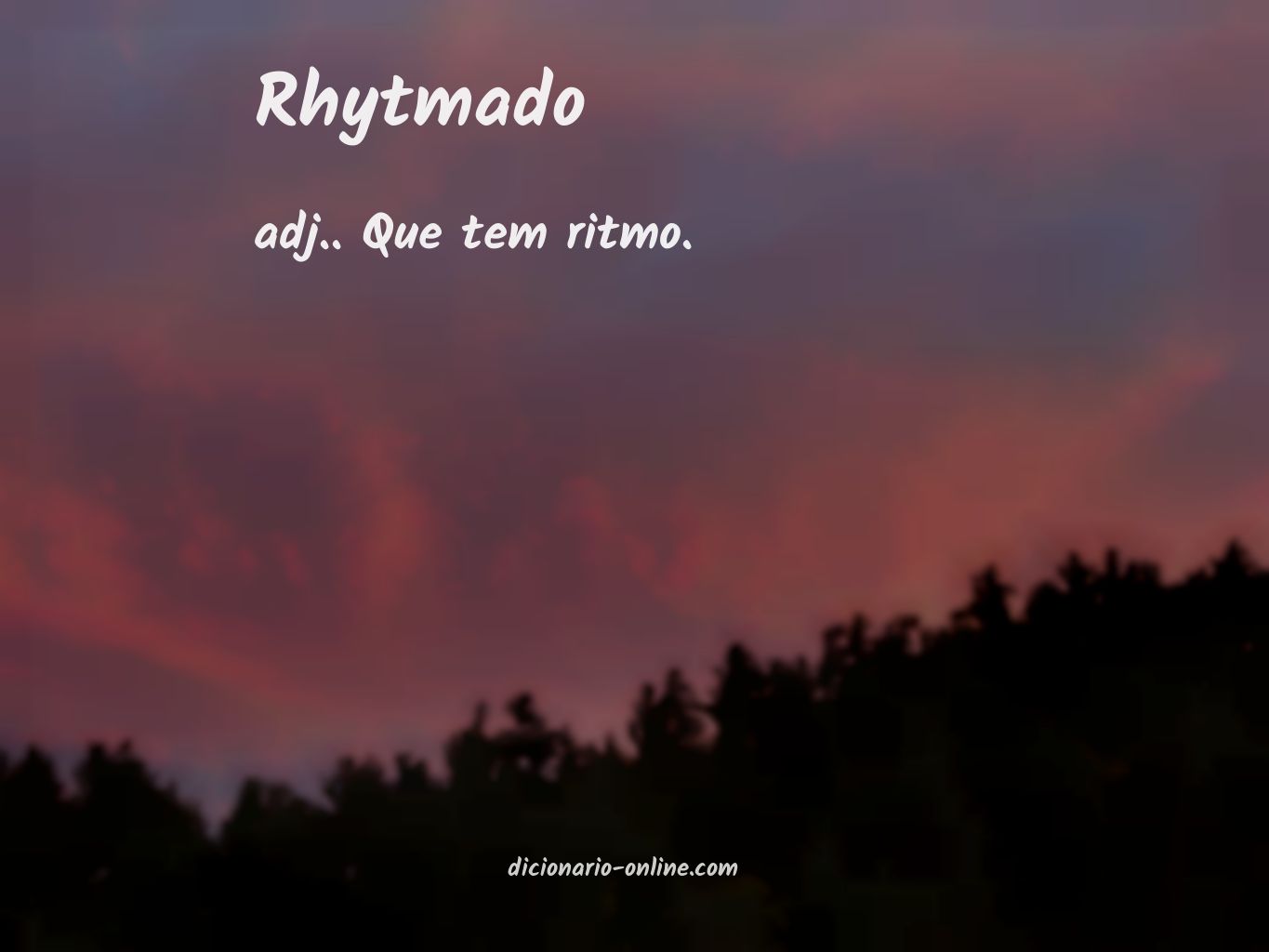 Significado de rhytmado