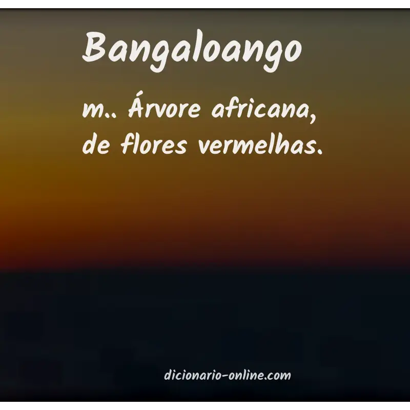 Significado de bangaloango