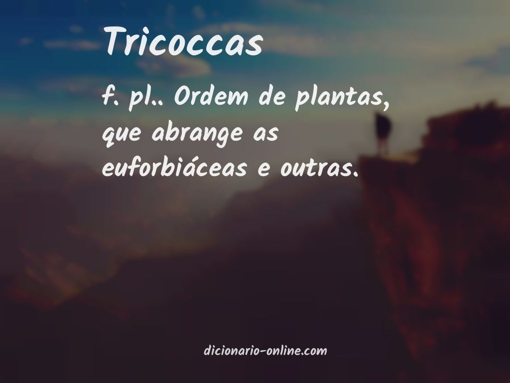 Significado de tricoccas