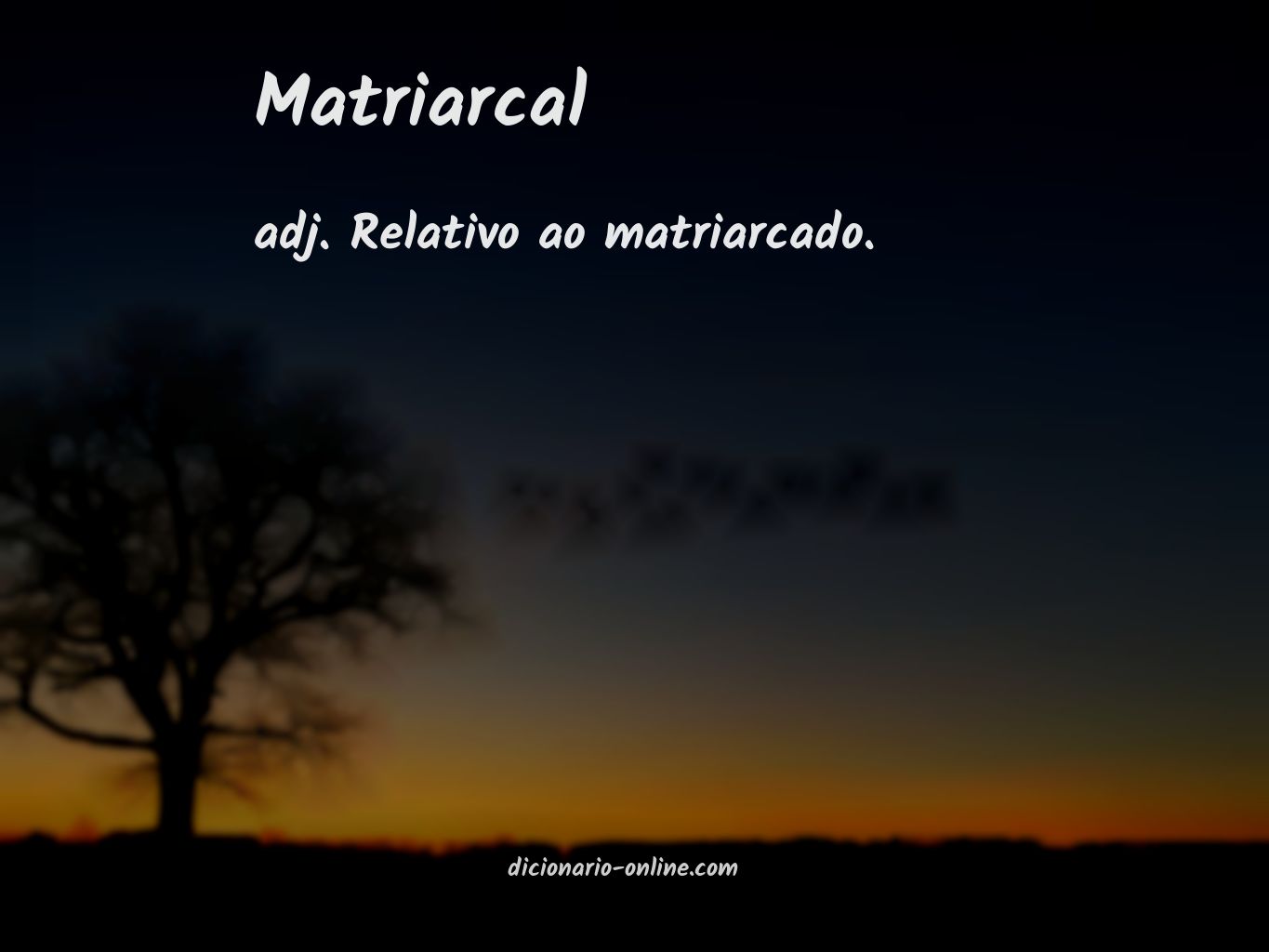 Significado de matriarcal