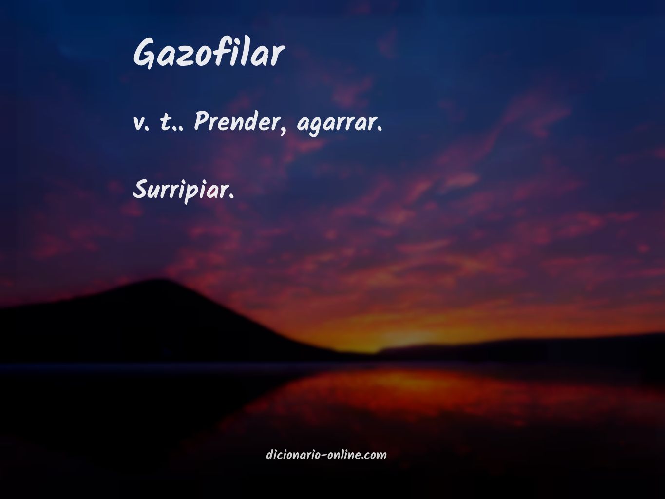 Significado de gazofilar