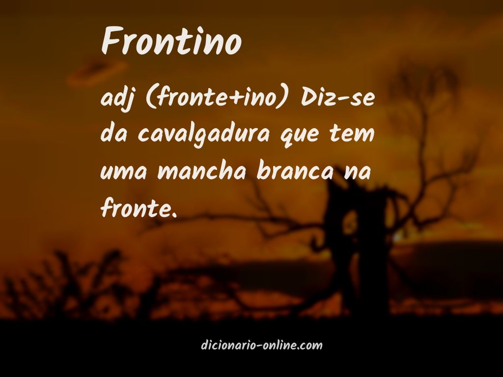 Significado de frontino