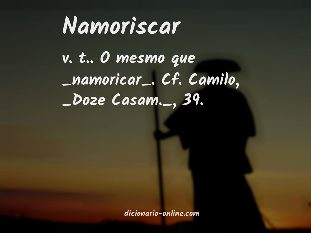 Significado de namoriscar