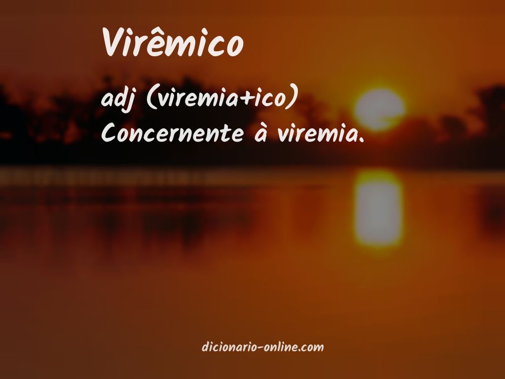 Significado de virêmico